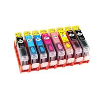 DEFIYAN Refillable Ink Cartridge CLI-8 Compatible With Pro-9000 PRO9000 Mark II Printer ARC Chip