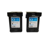 DEFIYAN Replacement Ink Cartridge 122XL Compatible With 122 1510 2050 1000 1010 1050 1050A 2000 2050s 2050A 2540 3000 3050 3052A Models(BK(2PC))