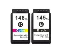 DEFIYAN Replacement Ink Cartridges Compatible With PG145 CL146 Compatible With MG2410 MG2510 Printers 145XL 146XL Compatibility(1BK 1COLOR)