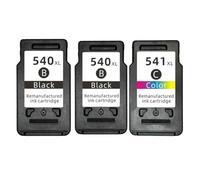 DEFIYAN Replacement Ink Cartridges Compatible With PG540 CL541 PG540XL CL541XL Compatible With MX375 MX395 MG3150 MG3250 MG3550 MG4250 Printers(2BLACK 1COLOR)