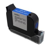 DEFIYAN S127 Eco Solvent Ink Cartridge Replacement Compatible With Handheld Portable Printer Gun Coder 600DPI Print Height 1/2 Inch 12.7mm Compatible(Solvent Blue)
