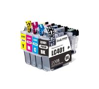 DEFIYAN Standard Capacity Compatible Ink Cartridge LC401 Compatible With MFC-J1010DW MFC-J1012DW MFC-J1170DW Printers(1 SET (4PCS))