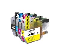DEFIYAN Standard Capacity LC421 Compatible Ink Cartridge Compatible With DCP-J1050DW DCP-J1140DW DCP-J1800DW MFC-J1010DW Printers(1 SET (4PCS))