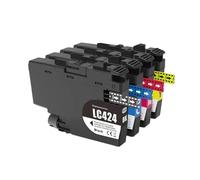 DEFIYAN Standard Capacity LC424 Compatible Ink Cartridge Compatible With DCP-J1200W DCP-J1200WE Printers(1 SET (4PCS))