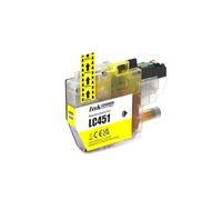 DEFIYAN Standard Capacity LC451 Compatible Color Ink Cartridge Compatible With MFC-J1010DW DCP-J1050DW DCP-J1140DW(1PCS Yellow)