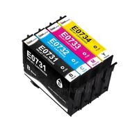 DEFIYAN T0731 Compatible Ink Cartridge With Chip Compatible With Printers TX209 TX210 TX219 TX409 TX121 T30 CX5900 TX510(T0731 1set)
