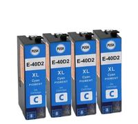DEFIYAN T40D1 T40D2 T40D3 T40D4 T40D Compatible Ink Cartridge Compatible With SureColor SC-T3100 SC-T5100 SC-T2100 Inkjet Printers(4pcs Cyan)