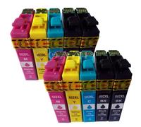 DEFIYAN T502 T502XL Compatible Ink Cartridge Compatible With Expression Workforce WF2865 WF2860 XP5100 XP5105 Inkjet Printers(10PCS-4BK 2C 2M 2Y)