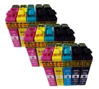 DEFIYAN T502 T502XL Compatible Ink Cartridge Compatible With Expression Workforce WF2865 WF2860 XP5100 XP5105 Inkjet Printers(15PCS-6BK 3C 3M 3Y)