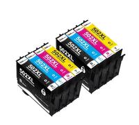 DEFIYAN T502XL 502 502XL Ink Cartridge With Chip Compatible Compatible With XP5100 XP5105 WF2860 WF2865 Workforce Printers(T502 2et)