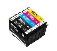 DEFIYAN T502XL 502 502XL Ink Cartridge With Chip Compatible Compatible With XP5100 XP5105 WF2860 WF2865 Workforce Printers(T502 5PK)