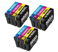 DEFIYAN T502xl Ink Cartridges Compatible With Expression Home XP-5105 XP-5100 Workforce WF-2860 WF-2865 Series Printers(3SET 12PACK)