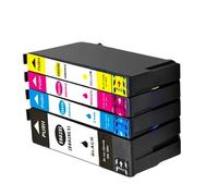 DEFIYAN T802XL Ink Cartridge Compatible With Workforce WF4720 WF4730 WF4734 WF4740 WF4745 Inkjet Printers(1 SET)