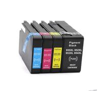 DEFIYAN Universal Ink Cartridge Compatible With Officejet Pro 7740 8210 8710 8716 8720 8730 8740 P2724dw Models 955XL 952XL 953XL 954XL(1 set 4Color)