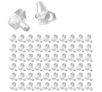 DEFIYEAR 120PCS Shelf Support Pegs, Clear Transparent Support Cabinet Shelf Pins, for Wardrobe Bookshelves Kitchen Furniture, Push in Kitchen Cupboard Wardrobe Shelf Pegs