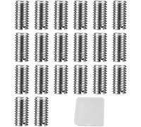 DEFIYEAR 20 PCS Threaded Inserts for Wood Kit - M8 to M6 Thread Reducer Male Female Reducing Nut Repair Tool, Self-Tapping Stainless Steel Metal Insert Nuts Set for Furniture DIY Repair(M6*1/M8*1.25)