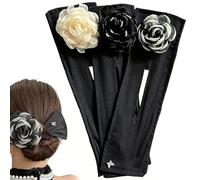 DEFIYEAR 3PCS Bun Makers for Hair, Flower Hair Roller, Twister, Accessories, Fabric Maker, Big Twist Curler, Lazy Easy Fast Roll for Beginners