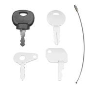 DEFIYEAR 4PCS Dumper Keys, Master Plant Key Set for Heavy Construction Machinery, Compatible for Thwaites Dumper Key, Lucas T250, JCB/Bomag Excavators T250 92274 14607 1051