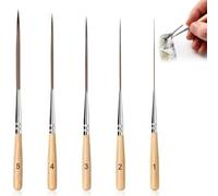 DEFIYEAR 5Pcs Artist Detail Paint Brushes Set for Watercolour,Ink,Acrylic