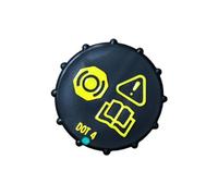 DEFIYEAR Car Brake Fluid Bottle Cap - Premium Car Brake Fluid Bottle Cap Reservoir Cover, Compatible for Ford Focus MK2 MK3 Galaxy MK3 Mondeo Cmax Smax 1831528 BV612162AB 3M512162AB 2S612162AA