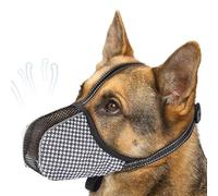 DEFIYEAR Dog Muzzle for Small Dog, Small Dog Muzzle, Soft Muzzles for Dogs, Adjustable Breathable Comfortable Anti-Biting Chewing Licking, for Training Grooming (M)