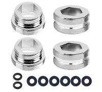 DEFIYEAR Faucet Adapter Kit - Tap Faucet Adapter, 4PCS M16 to M22, M22 to M22 Male Thread Tap Aerator Connector with Gasket, Universal Faucet Adaptor for Kitchen Bathroom Sink Garden Hose Water Filter