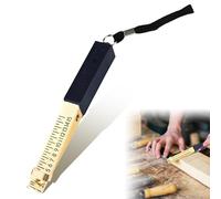 DEFIYEAR Fire Door Gap Gauge, Door Gap Measuring Tool 1-15mm, Portable Fire Door Gap Gauge Checker Tool, Precision Wedge Shaped Vernier Feeler Gauge for Flatness and Engineering Inspections