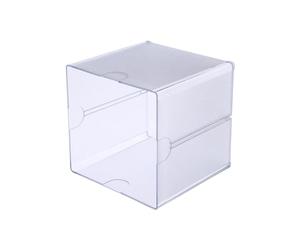 Deflect-O 350401 Desk Cube, Clear Plastic, 6 x 6 x 6 Inches