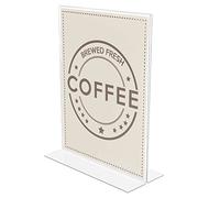Deflect-O Anti-Glare Acrylic Sign Holder -Stand-Up Clear Matte, 8.5"X11" (879201)