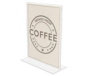 Deflect-O Anti-Glare Acrylic Sign Holder -Stand-Up Clear Matte, 8.5"X11" (879201)