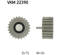 DEFLECTION/GUIDE PULLEY, TIMING BELT FOR IVECO DAILY SKF VKM 22390