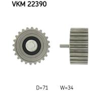 DEFLECTION/GUIDE PULLEY, TIMING BELT FOR IVECO DAILY SKF VKM 22390