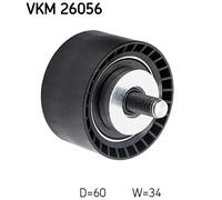 Deflection/Guide Pulley, timing belt for VOLVO V60 V70 V90 XC40 SKF VKM 26056