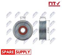 DEFLECTION/GUIDE PULLEY, V-BELT FOR HONDA ACCORD EURO NTY RNK-HD-019