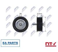 Deflection/Guide Pulley, V-belt for MERCEDES-BENZ W204 C204 S204 NTY RNK-ME-025
