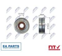 Deflection/Guide Pulley, V-belt for SKODA FABIA PRAKTIK NTY RNK-AU-051