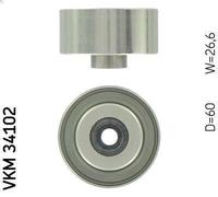 Deflection/Guide Pulley, V-ribbed bel SKF for FORD TOURNEO CONNECT 1.8 2002-2013
