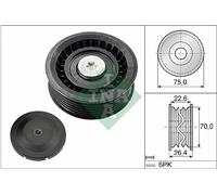 DEFLECTION/GUIDE PULLEY V-RIBBED BELT FITS: BMW Z4 ROADSTER 3.0 I/2.5 I/2.2 I