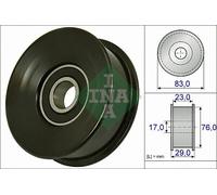 DEFLECTION/GUIDE PULLEY V-RIBBED BELT FITS: LAND ROVER RANGE ROVER MK III 4.4