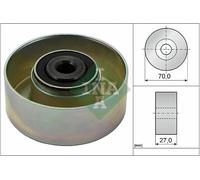 DEFLECTION/GUIDE PULLEY V-RIBBED BELT FITS: PEUGEOT 206 HATCHBACK 1.1 I/1.4 I
