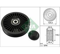 DEFLECTION/GUIDE PULLEY V-RIBBED BELT FITS: VOLVO V40 ESTATE 2.0/1.6/1.8/2.0