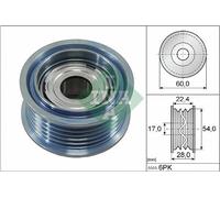 DEFLECTION/GUIDE PULLEY V-RIBBED BELT FITS: VW AMAROK 3.0 TDI 4MOTION/3.0 TDI