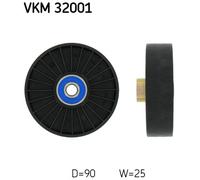 DEFLECTION/GUIDE PULLEY, V-RIBBED BELT FOR ALFA ROMEO 145 146 147 SKF VKM 32001