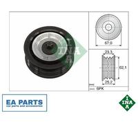 Deflection/Guide Pulley, v-ribbed belt for ALFA ROMEO FIAT JEEP INA 532 0619 10