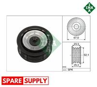 DEFLECTION/GUIDE PULLEY, V-RIBBED BELT FOR ALFA ROMEO GIULIA INA 532 0619 10