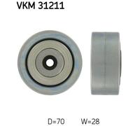DEFLECTION/GUIDE PULLEY, V-RIBBED BELT FOR AUDI A6 SKF VKM 31211