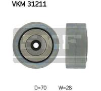 Deflection/Guide Pulley, v-ribbed belt for AUDI A6 SKF VKM 31211