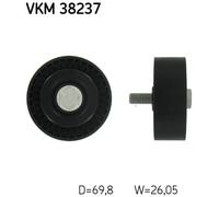 DEFLECTION/GUIDE PULLEY, V-RIBBED BELT FOR BMW E81 E87 E88 E82 SKF VKM 38237