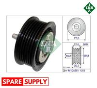 DEFLECTION/GUIDE PULLEY, V-RIBBED BELT FOR CHEVROLET OPEL SAAB INA 532 0700 10