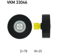 DEFLECTION/GUIDE PULLEY, V-RIBBED BELT FOR CITROËN C4 C8 DISPATCH SKF VKM 33046